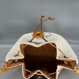 Upcycled Hermes Dust Bag-Bucket Bag