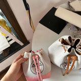 Upcycled Hermes Dust Bag-Bucket Bag