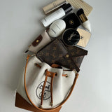 Upcycled Hermes Dust Bag-Bucket Bag