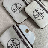 Upcycled Hermes Dust Bag-Coin Purse