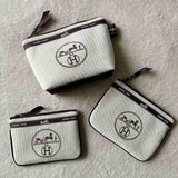 Upcycled Hermes Dust Bag-Coin Purse