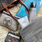 Upcycled Hermes Dust Bag-Coin Purse