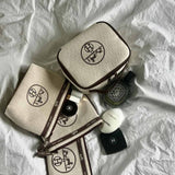 Upcycled Hermes Dust Bag-Cosmetic Bag Kit