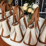 Upcycled Hermes Dust Bag-Garden Party-Canvas