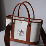 Upcycled Hermes Dust Bag-Garden Party-Canvas