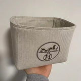 Upcycled Hermes Dust Bag-Picotin Organizer