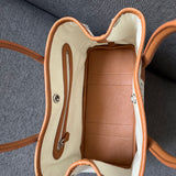 Upcycled Hermes Dust Bag-Leather Garden Bag and Bride Bag set