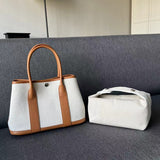 Upcycled Hermes Dust Bag-Leather Garden Bag and Bride Bag set