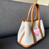 Upcycled Hermes Dust Bag-Leather Garden Bag and Bride Bag set