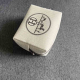 Upcycled Hermes Dust Bag-Zipper Pouch