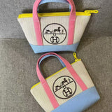 Upcycled Hermes Dust Bag-Mini tote