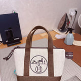 Upcycled Hermes Dust Bag-Mini tote basic