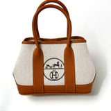 Upcycled Hermes Dust Bag-Garden Party Mini-Leather