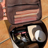 Upcycled Hermes Dust Bag-Toiletry Bag