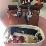 Upcycled Hermes Dust Bag-Birkin 25  Organizer