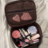 Upcycled Hermes Dust Bag-Toiletry Bag